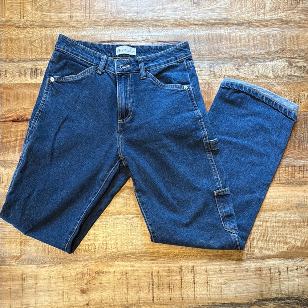 Classic Dark Blue Women's Carpenter Jeans